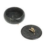 Шкатулка круглая из натурального камня змеевик Stone Casket варинант исполнения - 4 | Loft Concept в Костроме