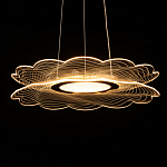 Люстра с прозрачным волнистым плафоном в форме цветка Ethereal Bloom варинант исполнения - 7 | Loft Concept в Костроме