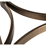 Столик журнальный с круглой мраморной столешницей Unique Stone Design варинант исполнения - 5 | Loft Concept в Костроме