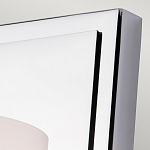 Бра для ванных комнат с белым цилиндрическим плафоном на прямоугольном основании цвета хром Feiss варинант исполнения - 2 | Loft Concept в Костроме