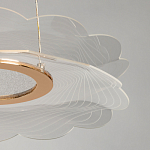 Люстра с прозрачным волнистым плафоном в форме цветка Ethereal Bloom варинант исполнения - 10 | Loft Concept в Костроме
