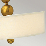 Люстра подвесная с белым тканевым цилиндрическим абажуром и декоративными шарами Hinkley варинант исполнения - 11 | Loft Concept в Костроме