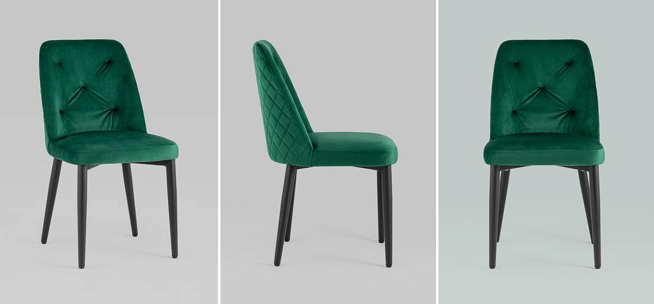 Стул Emma Chair Зеленый Велюр Стул Emma Chair Зеленый Велюр - Loft-Concept в Костроме