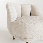 Кресло Briancon с полукруглой спинкой на металлических ножках  варинант исполнения - 2 | Loft Concept в Костроме