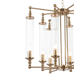 Люстра с 8-ю прозрачными цилиндрическими плафонами Jeanette варинант исполнения - 9 | Loft Concept в Костроме