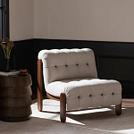 Кресло с деревянным каркасом и обивкой из ткани букле Medieval Furniture варинант исполнения - 2 | Loft Concept в Костроме