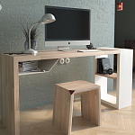 Письменный стол прямоугольный с полочкой под столешницей EcoComb варинант исполнения - 2 | Loft Concept в Костроме