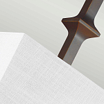 Бра бронзового цвета с полукруглым матовым стеклянным плафоном в геометрическом каркасе Feiss варинант исполнения - 6 | Loft Concept в Костроме