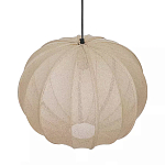 Подвесной светильник с бежевым тканевым абажуром Modern Textured Table Lamp варинант исполнения - 3 | Loft Concept в Костроме