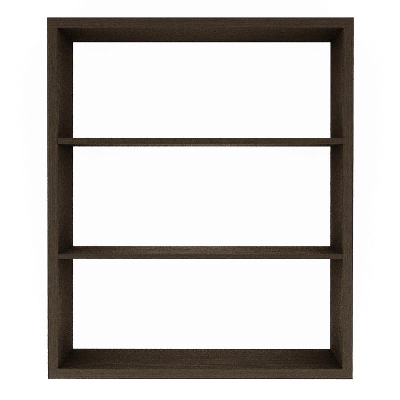 Полка-модуль для книг Primo длина 110 Темный дуб Древесина Черный в Костроме | Loft Concept 