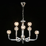 Люстра с 8-ю лампами и гранеными стеклянными плафонами Prism Gala варинант исполнения - 3 | Loft Concept в Костроме