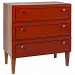 Комод красный из массива бука с 3-мя ящиками Wenge Light варинант исполнения - 1 | Loft Concept в Костроме