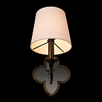 Бра с белым текстильным абажуром и фигурным основанием с зеркальной вставкой Vitorino варинант исполнения - 17 | Loft Concept в Костроме