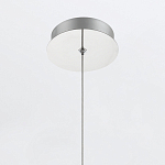 Подвесной светильник хромированного цвета с прозрачным цилиндрическим стеклянным плафоном Eurofase варинант исполнения - 7 | Loft Concept в Костроме