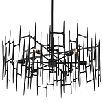 Люстра черная остроконечной формы Black Satin варинант исполнения - 4 | Loft Concept в Костроме