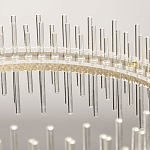 Люстра круглая с прозрачными стеклянными трубками 51 см Nembus варинант исполнения - 12 | Loft Concept в Костроме