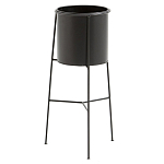 Кашпо из металла Elevated Planters черное варинант исполнения - 1 | Loft Concept в Костроме