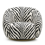 Кресло Bear с принтом Зебра варинант исполнения - 2 | Loft Concept в Костроме