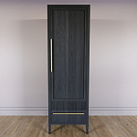 Узкий Шкаф Primo с 2 выдвижными ящиками Черный дуб варинант исполнения - 2 | Loft Concept в Костроме