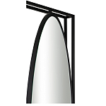 Зеркало овальное в металлической оправе в стиле лофт Urban Style Space варинант исполнения - 2 | Loft Concept в Костроме