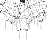 Потолочный светильник с тонким металлическим каркасом цвета хром Quasar варинант исполнения - 4 | Loft Concept в Костроме