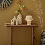 Ваза декоративная из натурального плетеного бамбука Bamboo Decor 35 варинант исполнения - 5 | Loft Concept в Костроме