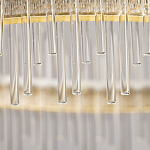 Люстра круглая с прозрачными стеклянными трубками 51 см Nembus варинант исполнения - 10 | Loft Concept в Костроме