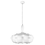 Подвесной светильник с белым фигурным абажуром и мягкими волнистыми краями Cloud Motion  варинант исполнения - 11 | Loft Concept в Костроме
