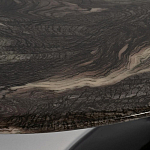 Стол журнальный овальный с столешницей из искусственного мрамора Alonso Gloss варинант исполнения - 3 | Loft Concept в Костроме