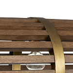 Люстра линейная полукруглой формы Wooden Horseshoe варинант исполнения - 1 | Loft Concept в Костроме