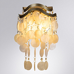Бра с белыми перламутровыми подвесками и золотистыми волнистыми элементами SHELL варинант исполнения - 1 | Loft Concept в Костроме