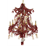 Люстра с декором в виде кораллов и ракушек Corals and Shells Chandelier Red варинант исполнения - 3 | Loft Concept в Костроме