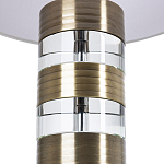 Настольная лампа с цилиндрическим основанием и белым абажуром Crystal Harmony  варинант исполнения - 2 | Loft Concept в Костроме