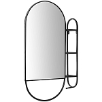 Овальное настенное зеркало с боковым креплением Cole Industrial Mood Mirror варинант исполнения - 1 | Loft Concept в Костроме