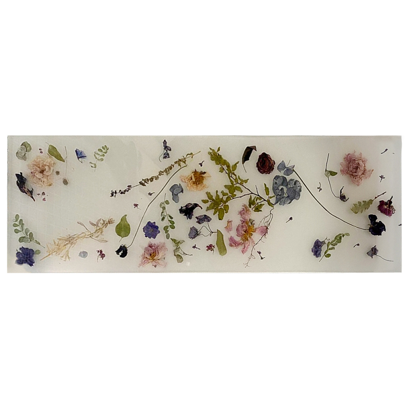 Поднос для ванны из эпоксидной смолы с цветами белая Epoxy Resin Flowers Bath Tray White Белый Мульти Поднос для ванны из эпоксидной смолы с цветами белая Epoxy Resin Flowers Bath Tray White Белый Мульти в Костроме | Loft Concept