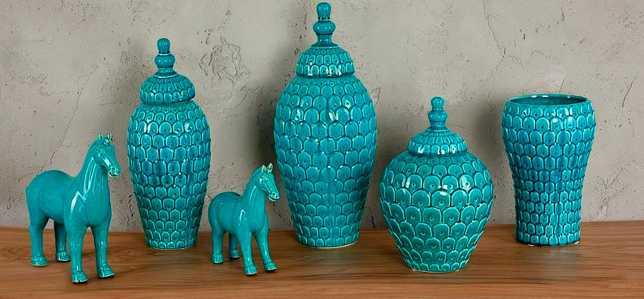 Фигурка керамика синяя лошадь Blue Horse Фигурка керамика синяя лошадь Blue Horse - Loft-Concept в Костроме