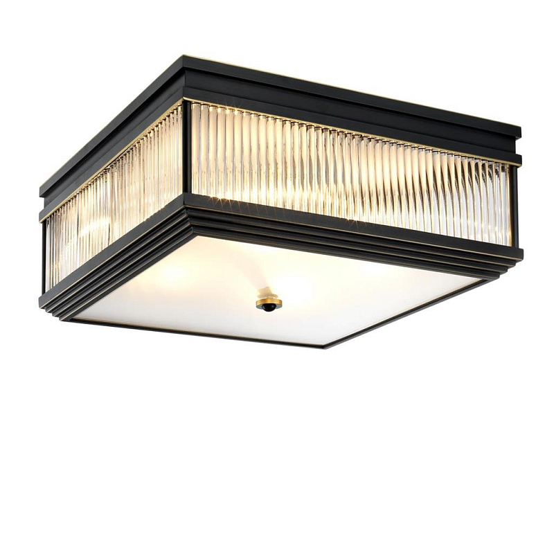 Потолочный светильник Ceiling Lamp Marly Bronze Темная бронза Прозрачное Стекло Потолочный светильник Ceiling Lamp Marly Bronze Темная бронза Прозрачное Стекло в Костроме | Loft Concept