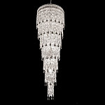 Люстра многоярусная каскадная с хрустальными подвесками Roul Crystal Light варинант исполнения - 1 | Loft Concept в Костроме