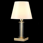 Настольная лампа с белым тканевым абажуром в форме конуса Laurent варинант исполнения - 7 | Loft Concept в Костроме