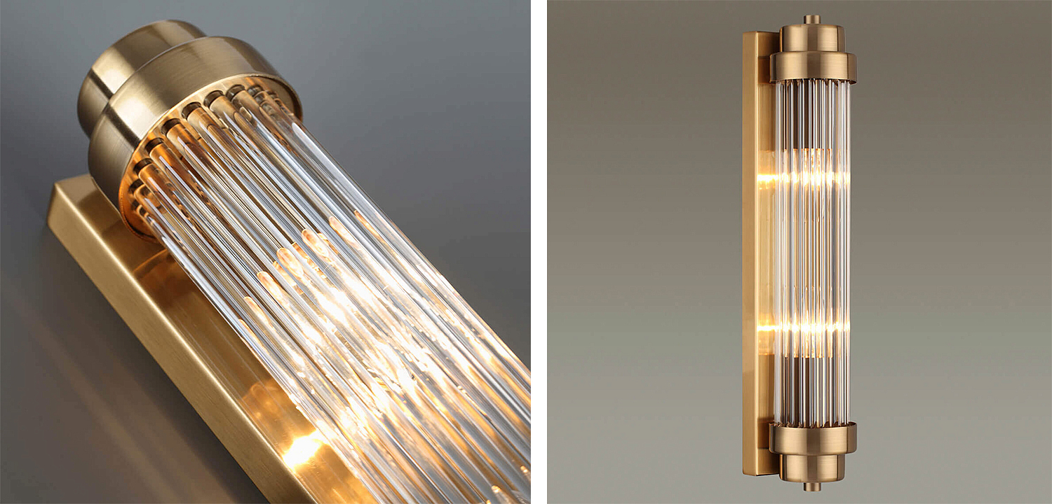 Бра Dirck Glass TUBE Sconce Bronze Бра Dirck Glass TUBE Sconce Bronze - Loft-Concept в Костроме