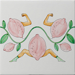 Плитка дизайнерская Сила в лимонах варинант исполнения - 2 | Loft Concept в Костроме