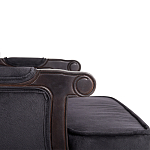 Диван двухместный George Grand Seating black velour варинант исполнения - 4 | Loft Concept в Костроме