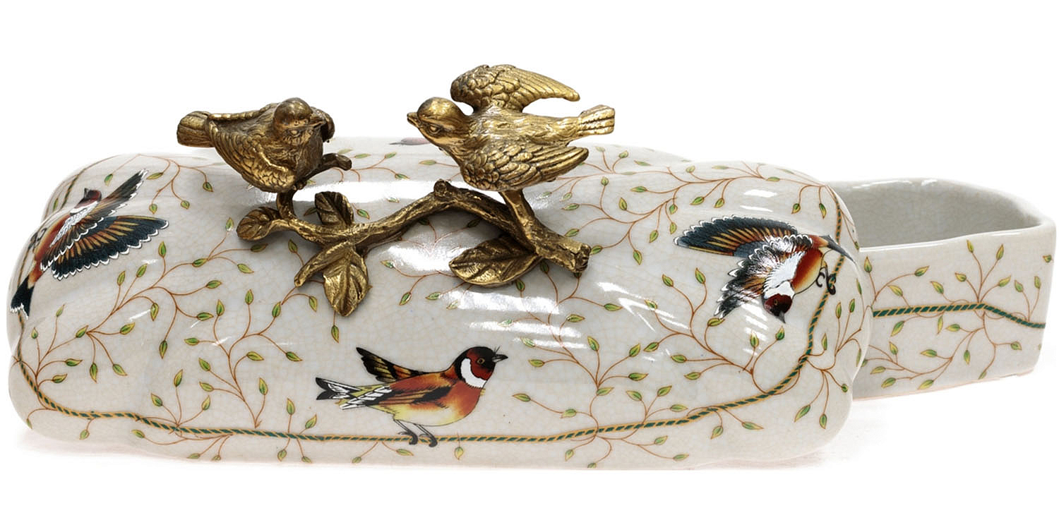 Шкатулка Bronze and Color Birds Box Шкатулка Bronze and Color Birds Box - Loft-Concept в Костроме