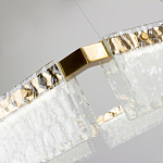 Светодиодная люстра с рельефным стеклом ICE GLASS 70 варинант исполнения - 4 | Loft Concept в Костроме