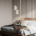 Подвесной светильник из хрусталя Fleuretta Crystal Gold Hanging Lamp варинант исполнения - 3 | Loft Concept в Костроме