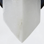 Бра черного цвета металлическое с вертикальным плафоном из алебстра Alora варинант исполнения - 3 | Loft Concept в Костроме