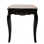 Табурет из массива березы с льяной обивкой в стиле прованс Vintage варинант исполнения - 1 | Loft Concept в Костроме