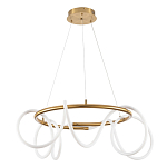 Люстра подвесная кольцевая и изогнутыми светодиодными трубками Luke Lampco Tracer Lamp варинант исполнения - 1 | Loft Concept в Костроме