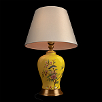 Настольная лампа желтая с изображением птиц Slip Away варинант исполнения - 4 | Loft Concept в Костроме