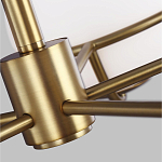 Люстра с 5-ю белыми шарообразными плафонами в сферические каркасах Feiss варинант исполнения - 3 | Loft Concept в Костроме